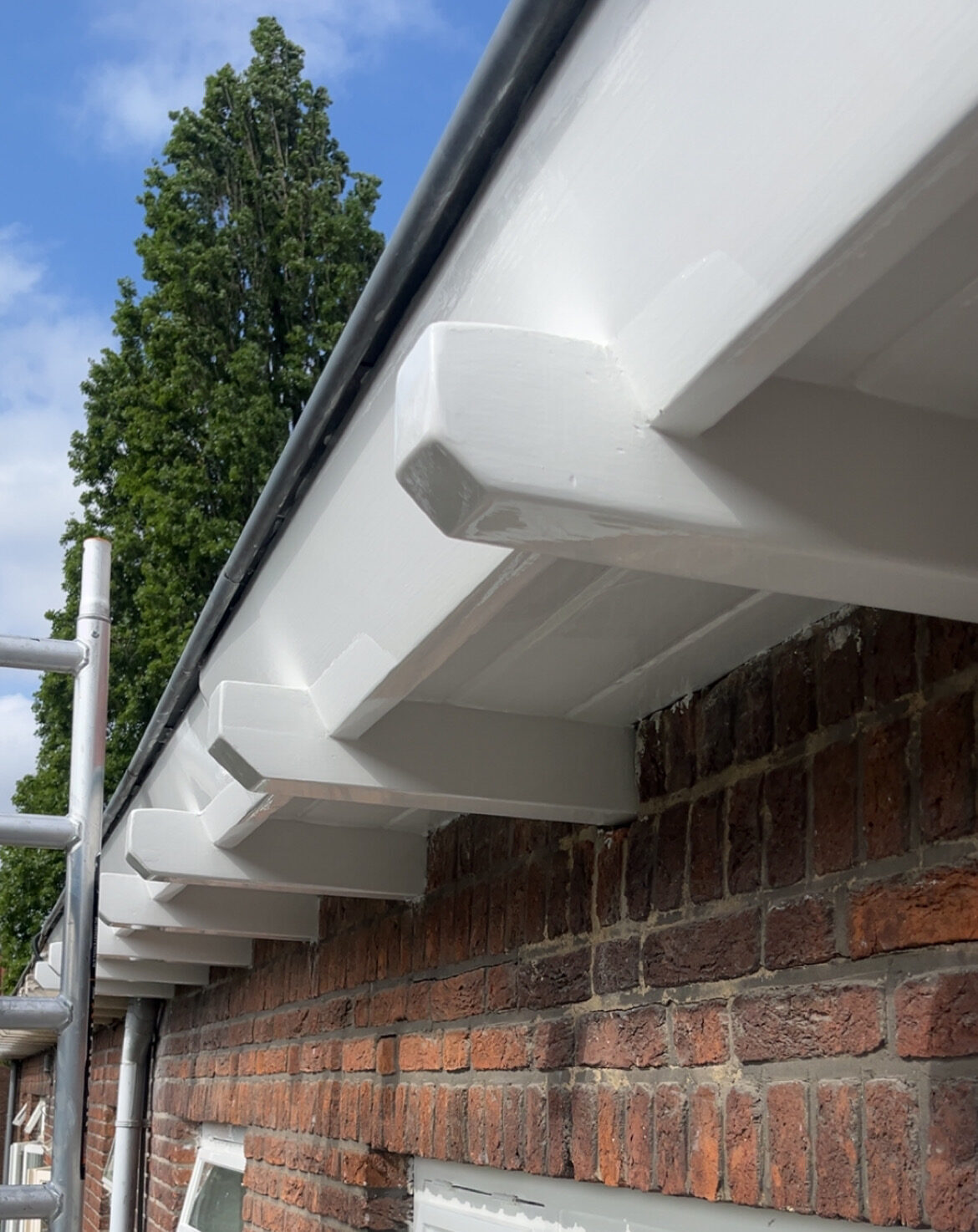 Strak afgewerkte gevel